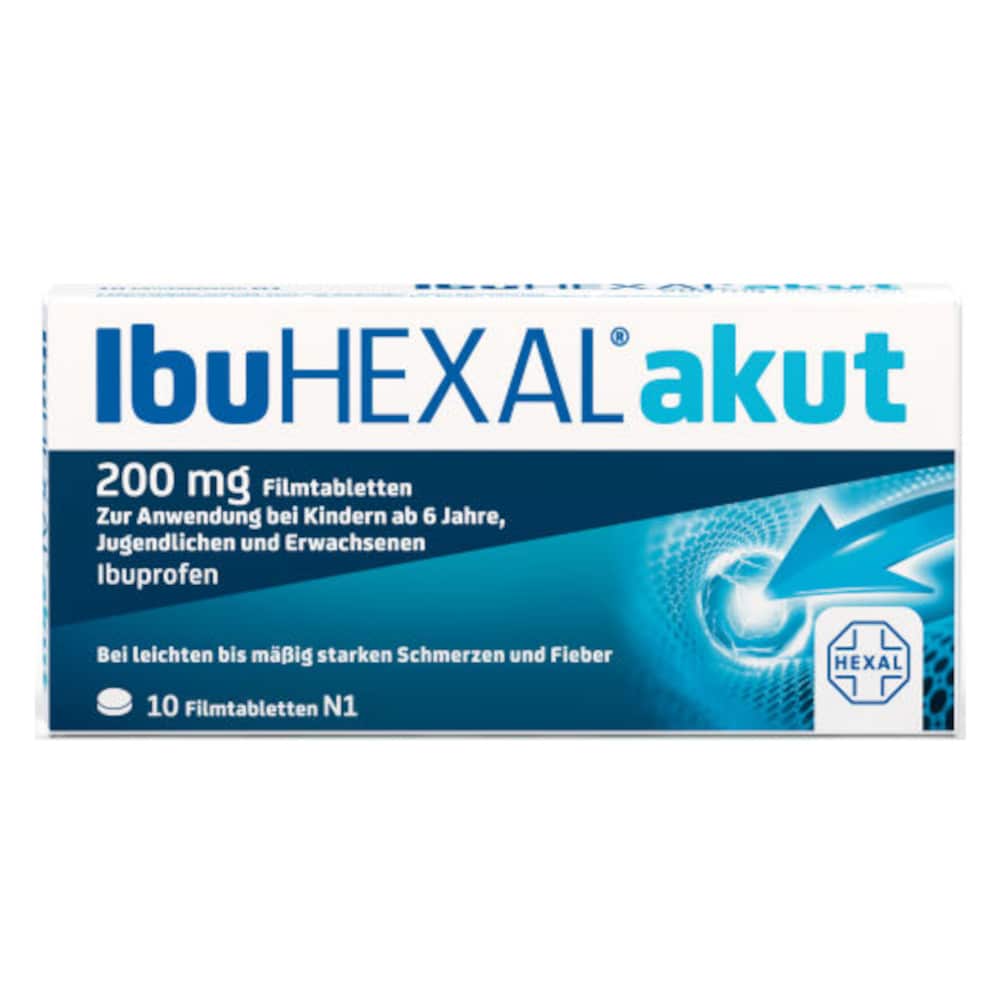 IbuHEXAL akut 200mg 10 St Filmtabletten