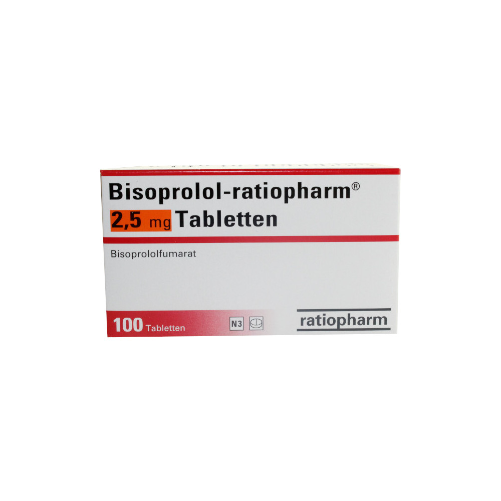 Bisoprolol-ratiopharm 2,5mg 100 St Tabletten