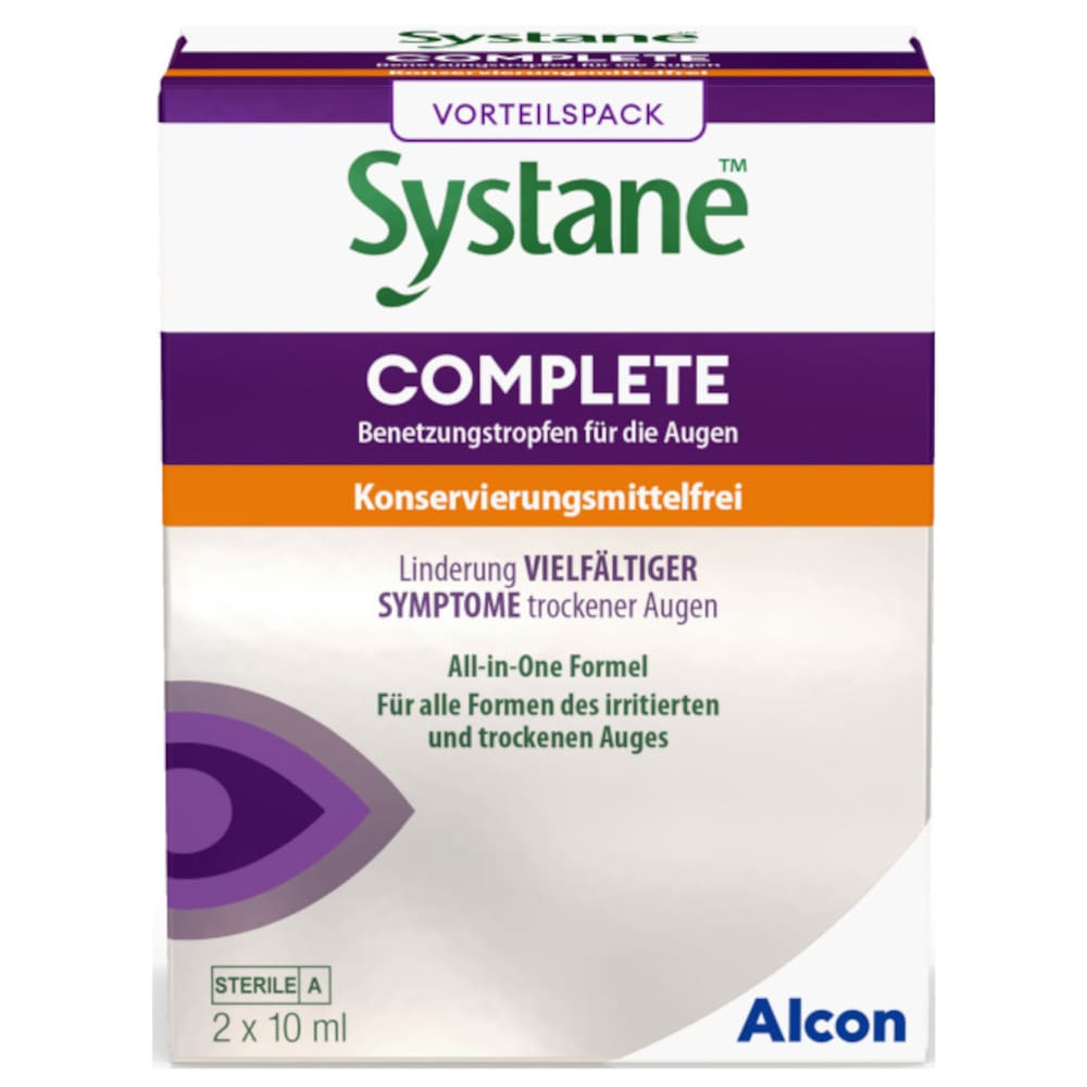 Systane COMPLETE ALL-IN-ONE ohne Konservierungsmittel 2X10 ml Augentropfen