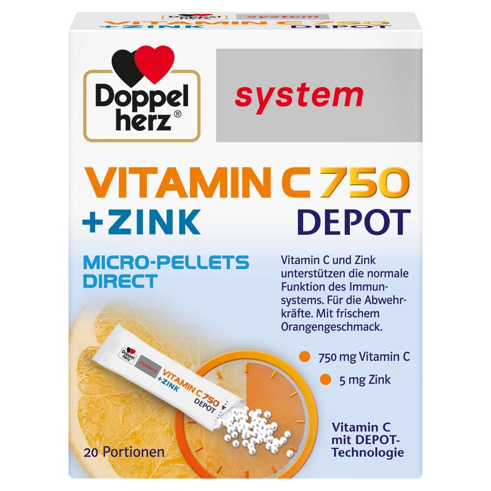 Doppelherz system Vitamin C 750 + ZINK   20 St Pellets