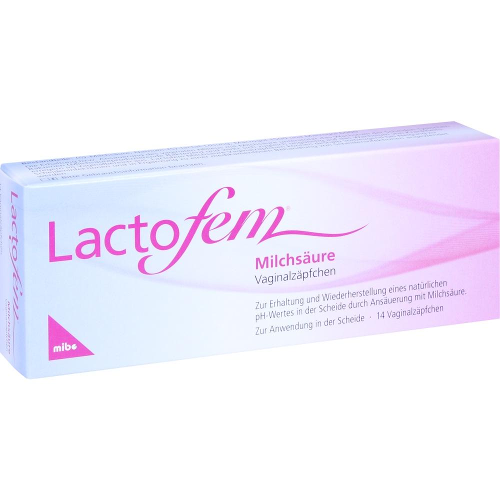 Lactofem Milchsäure Vaginalzäpfchen 14 St Suppositorien