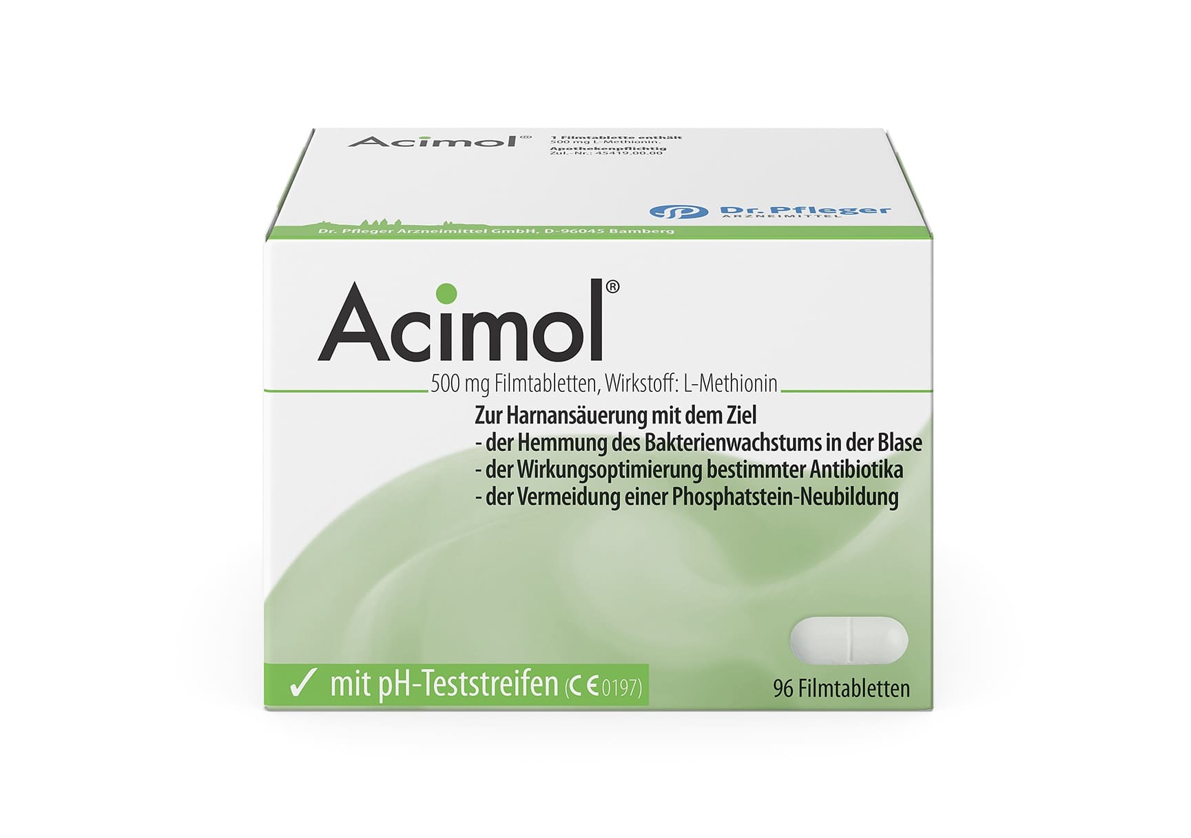 Acimol 500mg mit pH-Teststreifen 96 St Filmtabletten