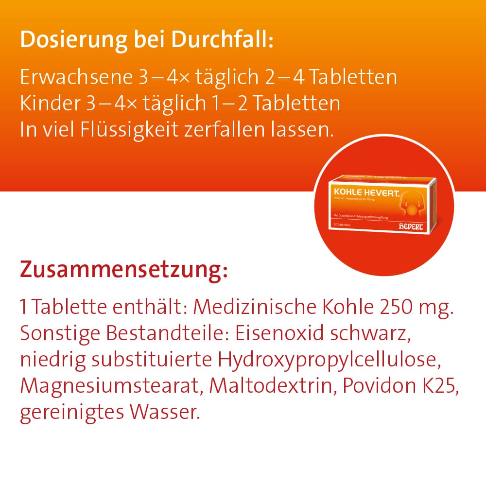 KOHLE HEVERT 100 St Tabletten
