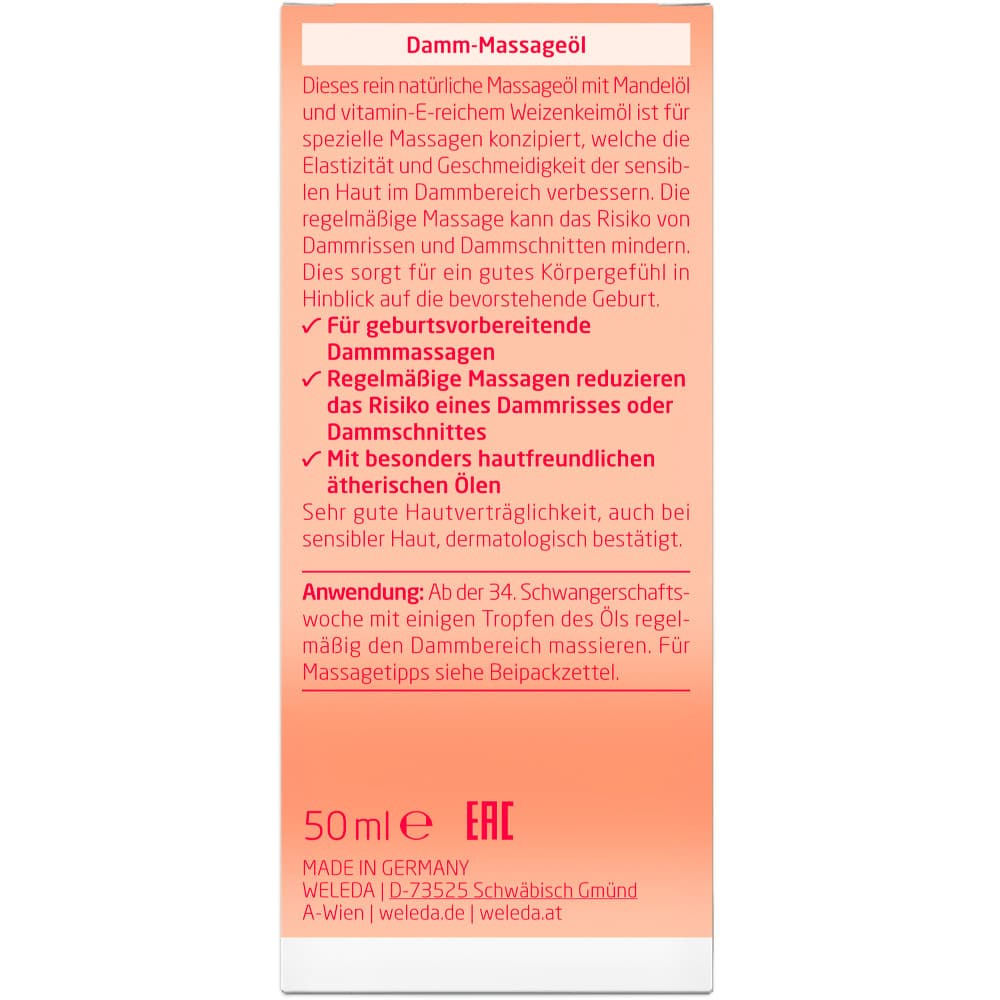 Weleda Damm-Massageöl 50 ml Öl