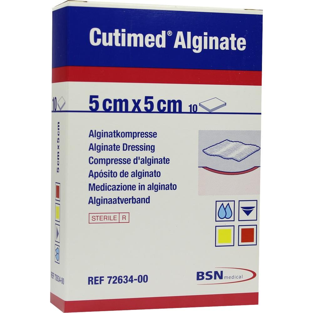 CUTIMED Alginate Alginatkompressen 5x5 cm 10 St Kompressen