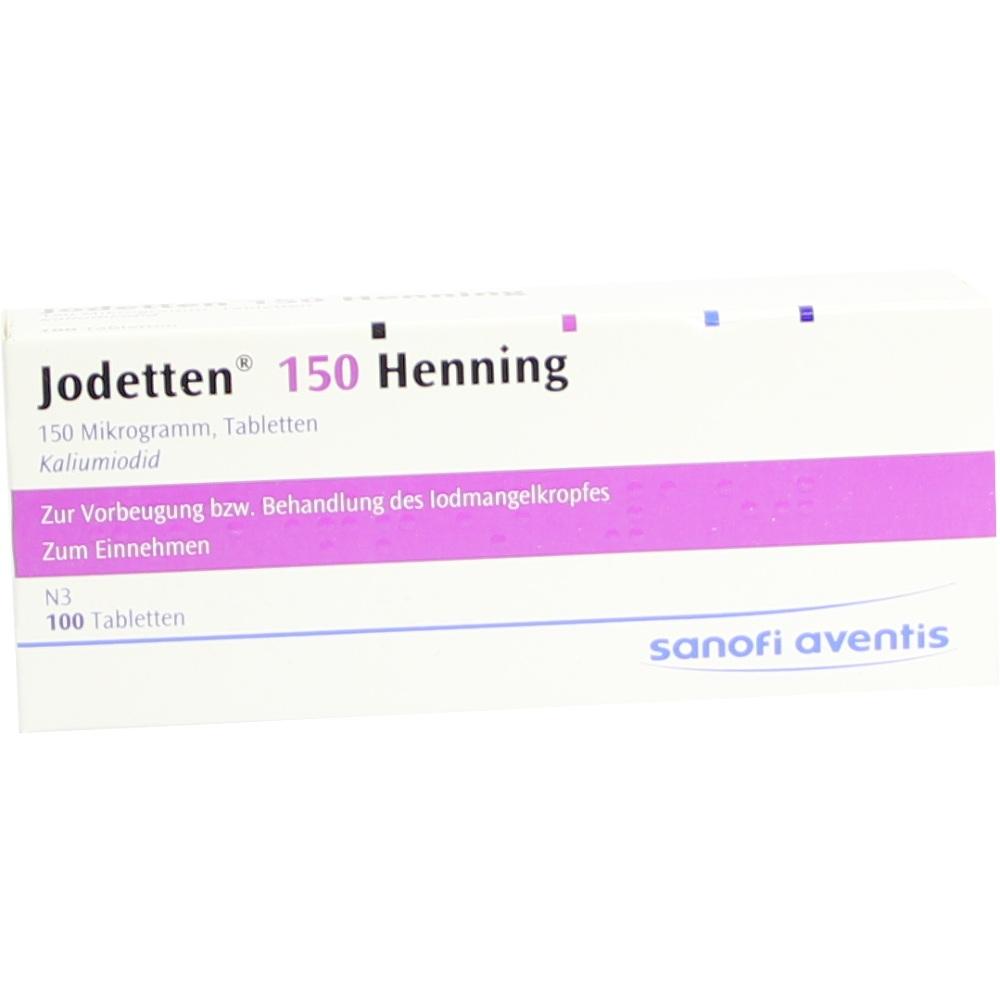 Jodetten 150 Henning 150 Mikrogramm 100 St Tabletten