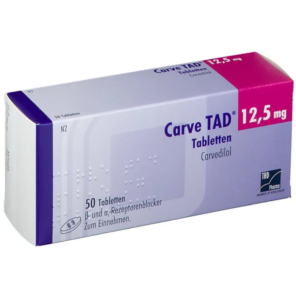 Carve TAD 12,5mg 50 St Tabletten