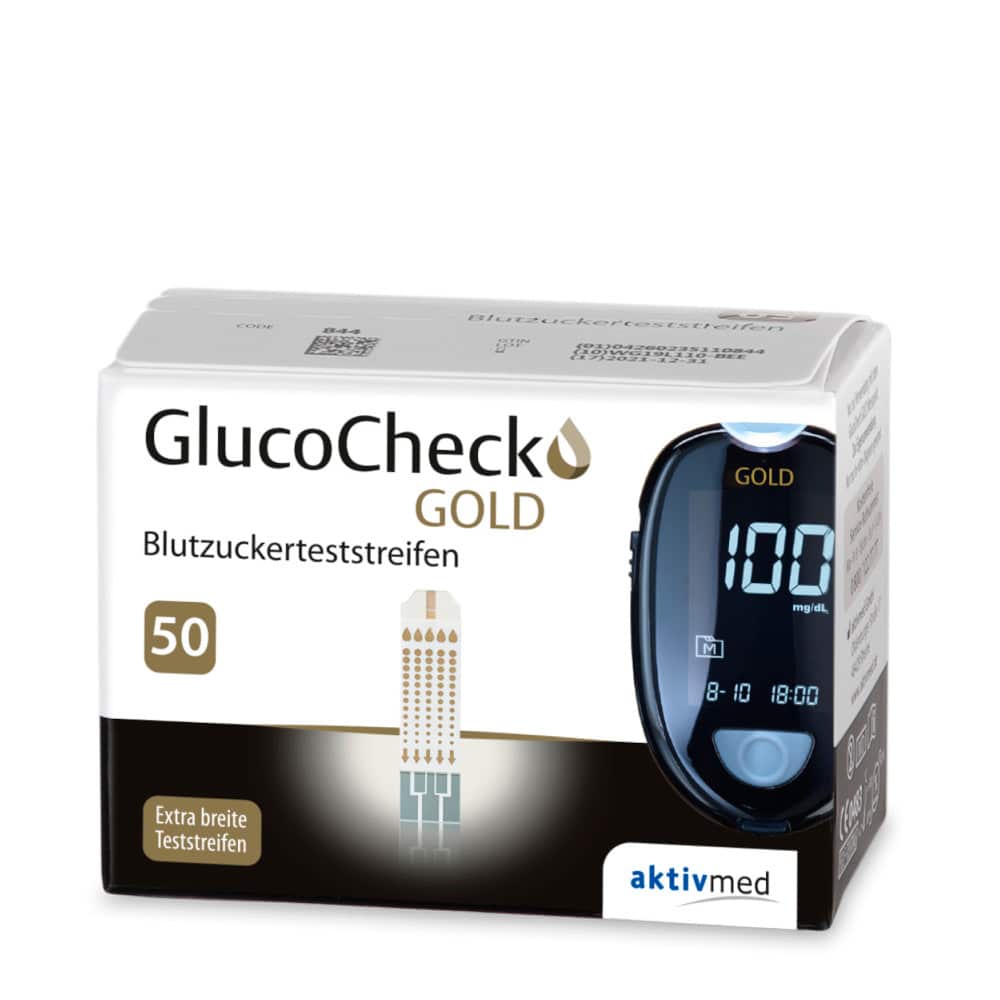 GLUCO CHECK GOLD Blutzuckerteststreifen 50 St Teststreifen