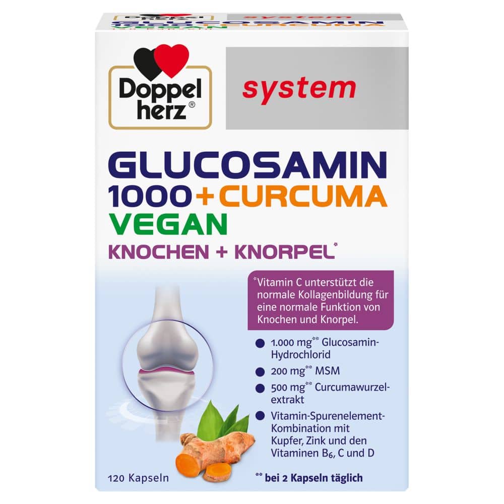 Doppelherz system GLUCOSAMIN 1000 + CURCUMA 120 St Kapseln