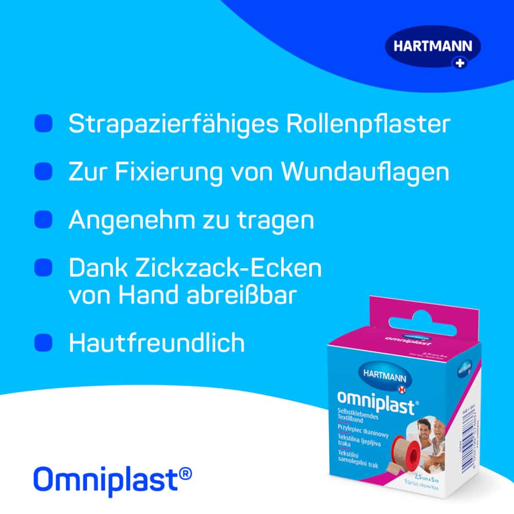 omniplast 2,5cm x 5m 1 St Pflaster omniplast 2,5cm x 5m 1 St Pflaster