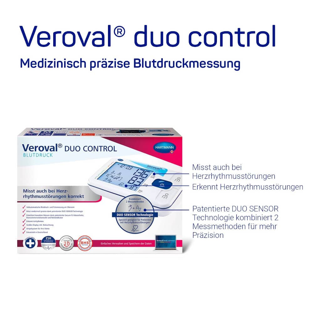 Veroval Duo Control Blutdruckmessgerät Medium 1 St