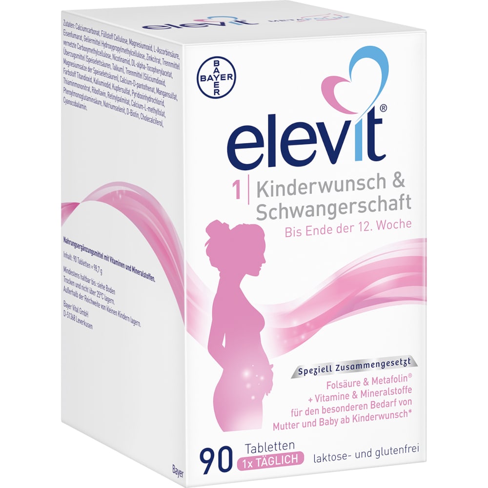 elevit 1 Kinderwunsch & Schwangerschaft 90 St Tabletten