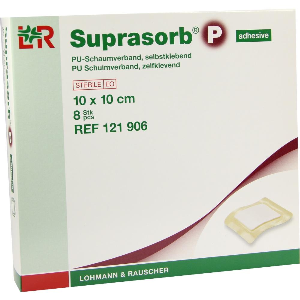 SUPRASORB P PU-Schaumv.10x10 cm selbstklebend 8 St Verband