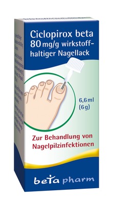 Ciclopirox beta 80 mg/g wirkstoffhaltiger Nagellack 6.6 ml Wirkstoffhaltiger Nagellack