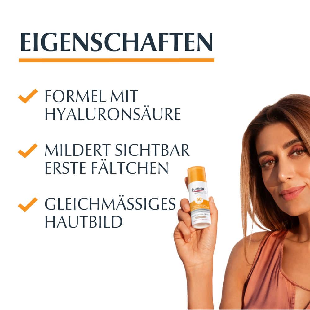 Eucerin PHOTOAGING CONTROL FACE SUN  CC getönt LSF 50+ mittel 50 ml Creme
