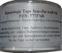 KINESIOLOGIE Tape 5 cmx5 m weiß 1 St