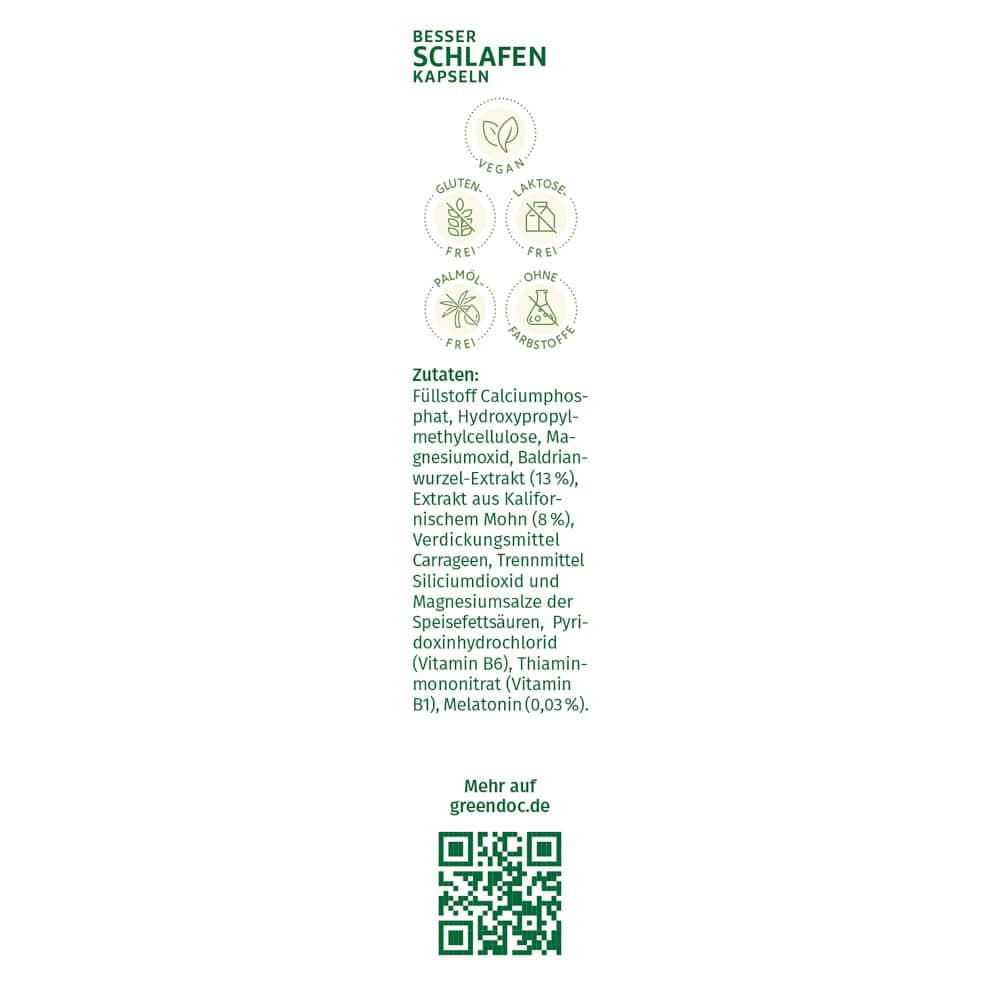 GreenDOC BESSER SCHLAFEN  32 St Hartkapseln