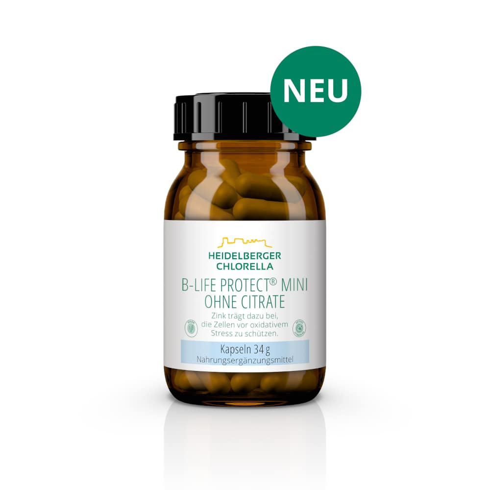 HEIDELBERGER CHLORELLA B-LIFE PROTECT MINI OHNE CITRATE 34 g Kapseln