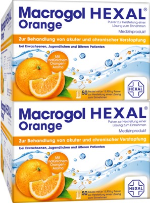 Macrogol HEXAL Orange 100 St Beutel