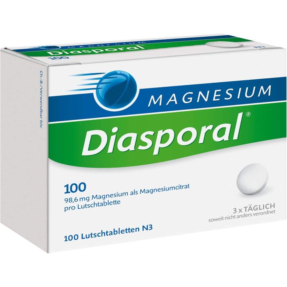 MAGNESIUM Diasporal 100  100 St Lutschtabletten