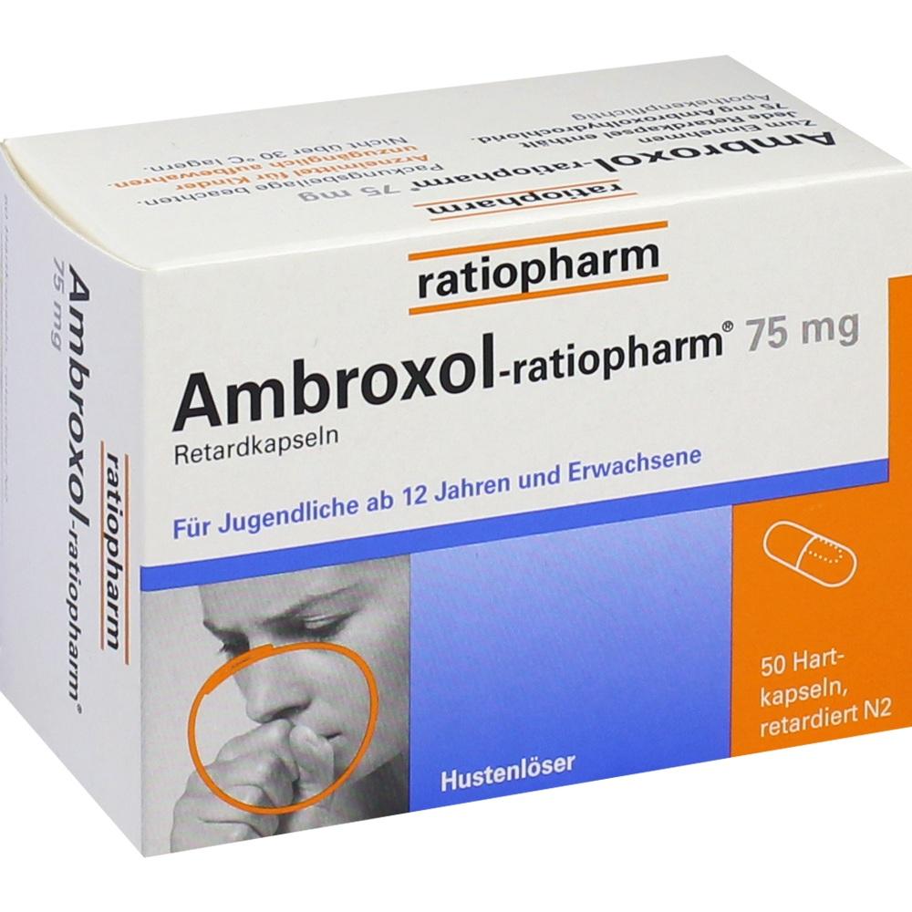 Ambroxol-ratiopharm 75mg Hustenlöser 50 St Retard-Kapseln