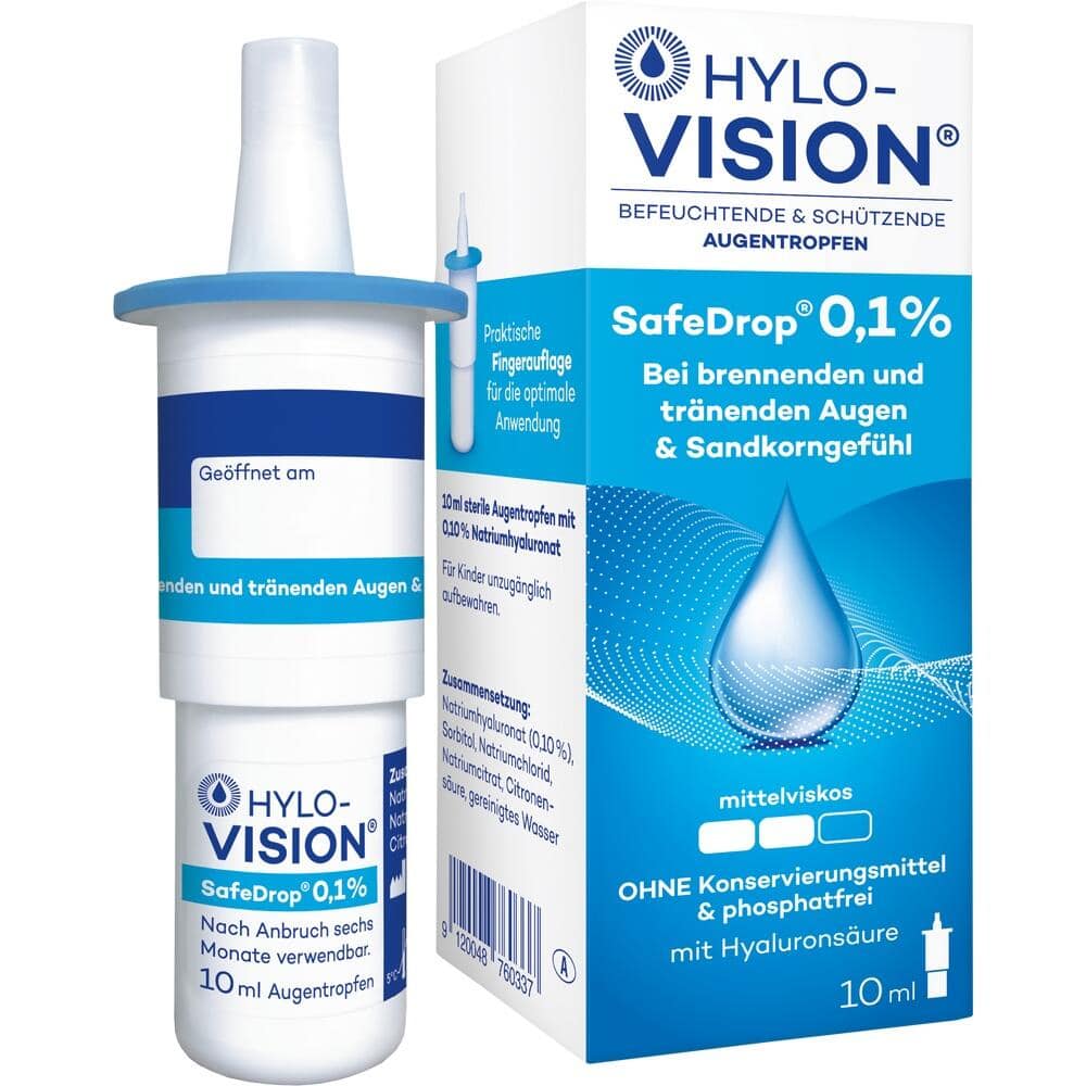 HYLO-VISION SafeDrop 0,1% Augentropfen 10 ml Augentropfen