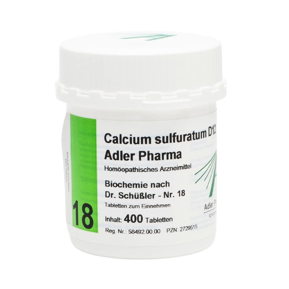 Calcium sulfuratum D12 Adler Pharma Nr.18, Tablette 400 St Tabletten