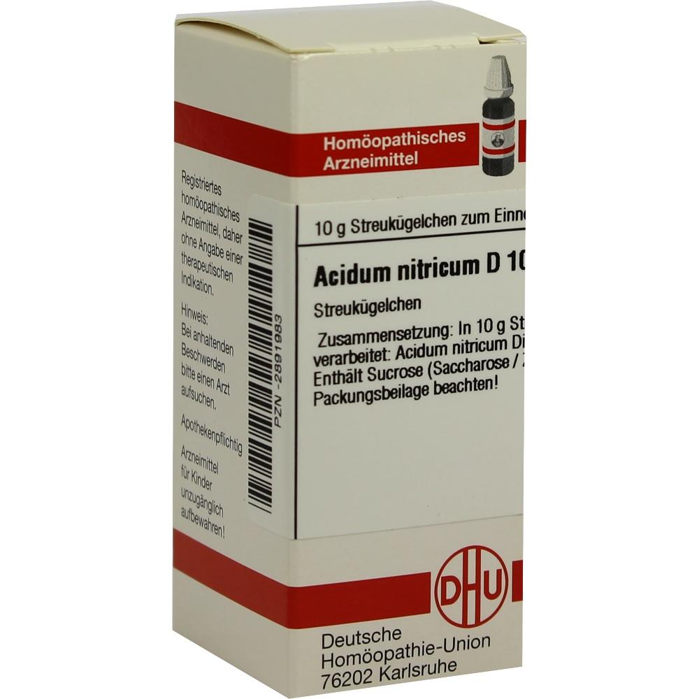 ACIDUM NITRICUM D 10 Globuli 10 g Globuli