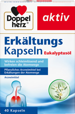 Doppelherz aktiv Erkältungskapseln Eukalyptusöl 40 St Weichkapseln
