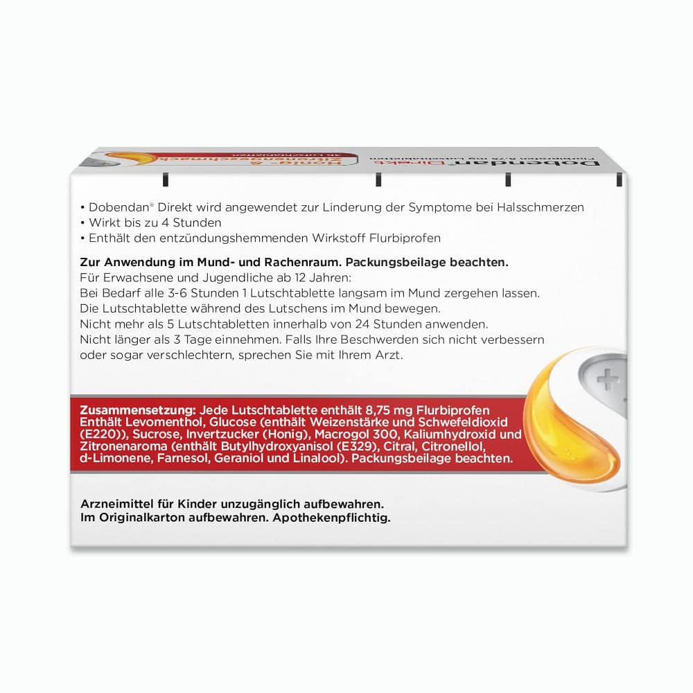 Dobendan Direkt - bei Halsschmerzen 36 St Lutschtabletten