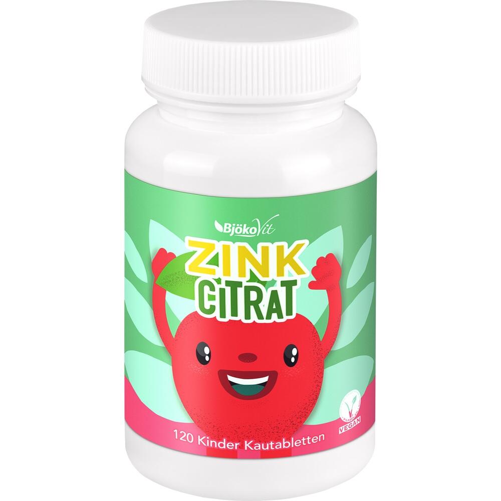 BjökoVit ZINK CITRAT Kinder Kautabletten 120 St Kautabletten