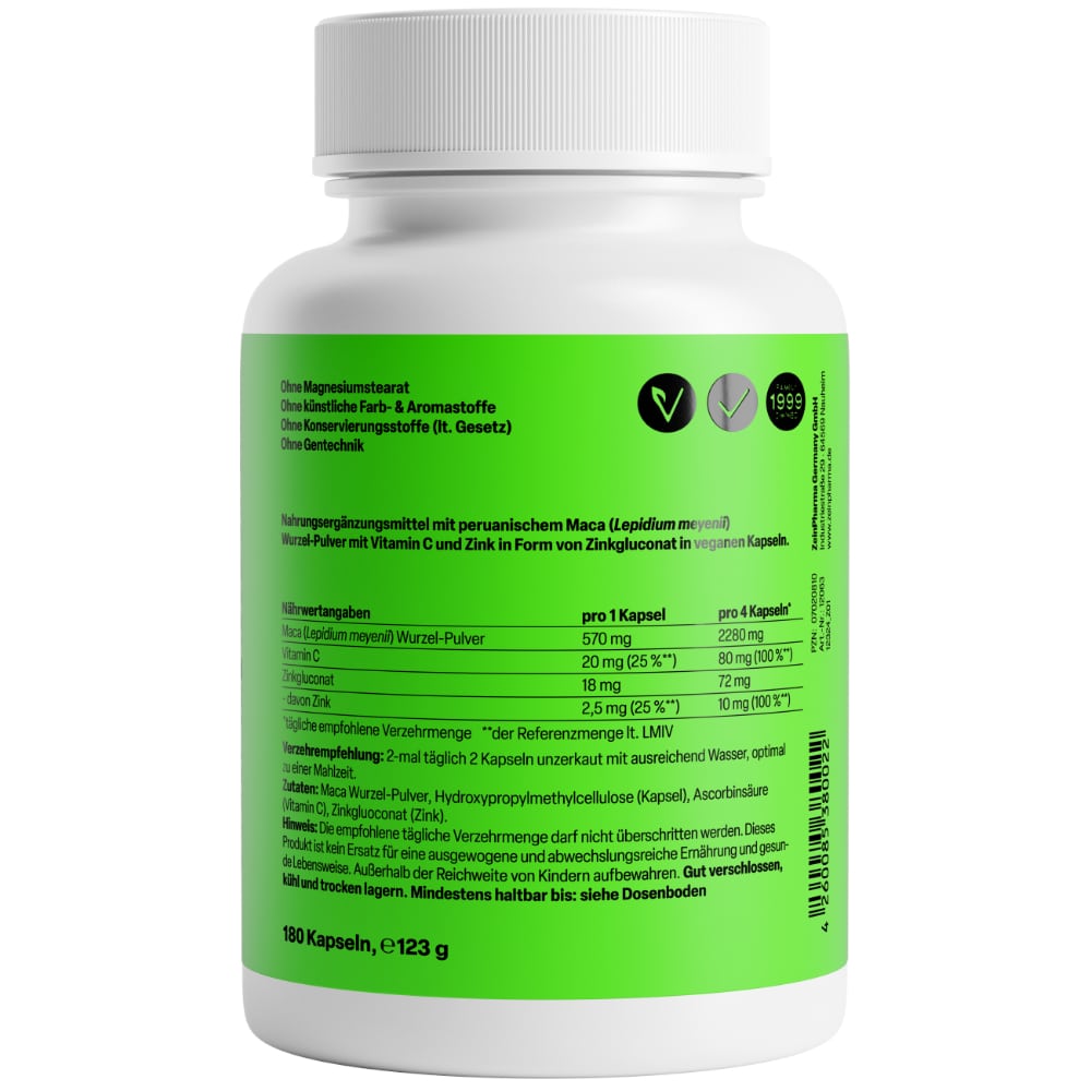Zein Pharma Maca Gold 180 St Kapseln