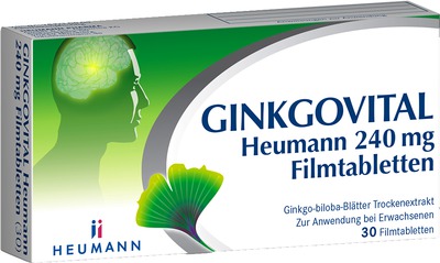 GINKGOVITAL Heumann 240mg 30 St Filmtabletten