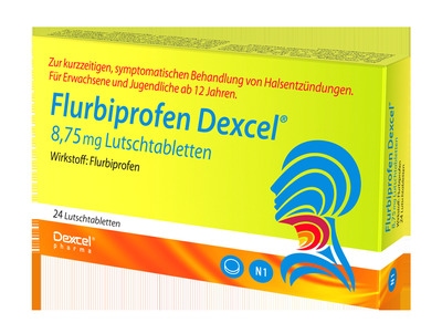 Flurbiprofen Dexcel gegen Halsschmerzen 24 St Lutschtabletten