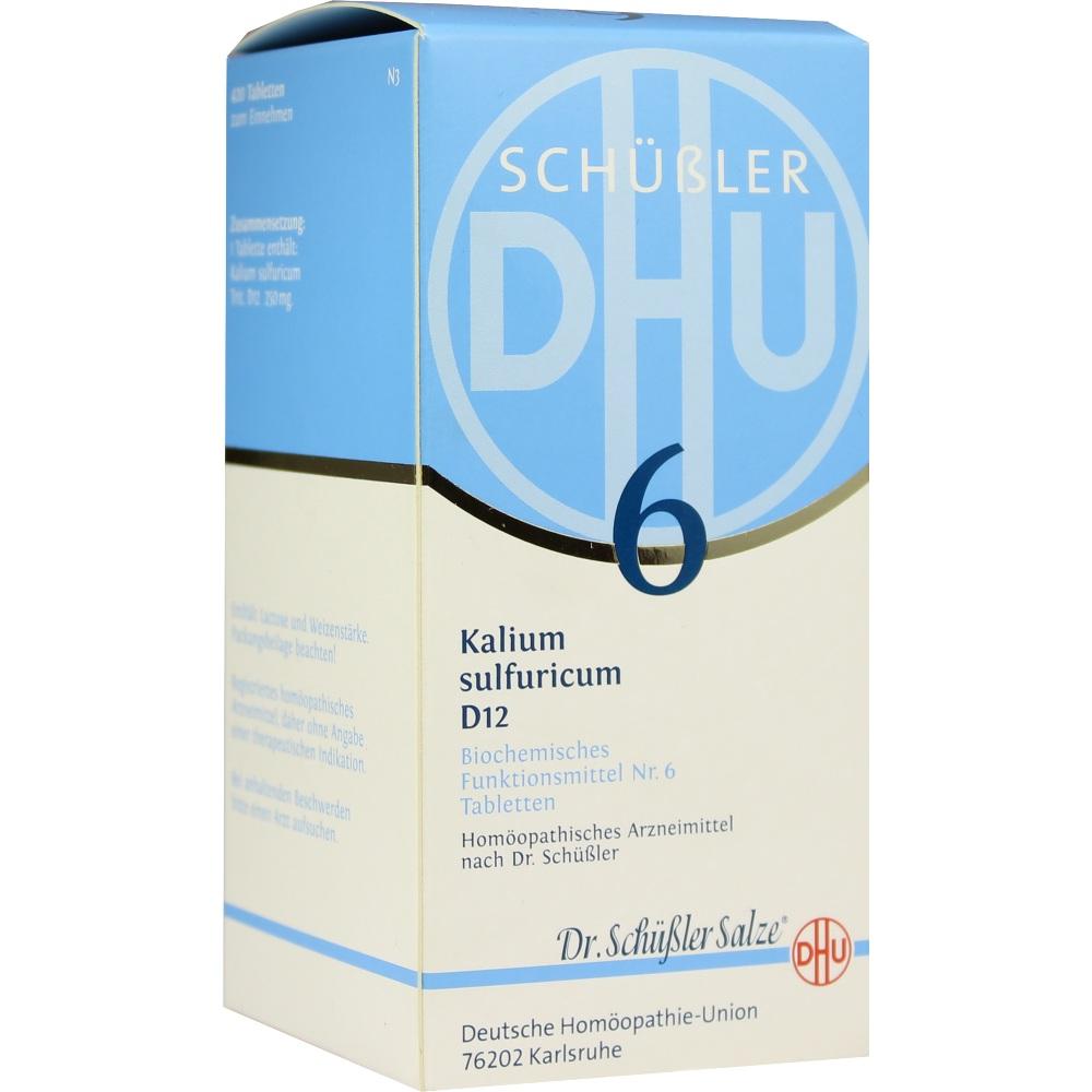 DHU Schüßler-Salz Nr. 6 Kalium sulfuricum D12   420 St Tabletten