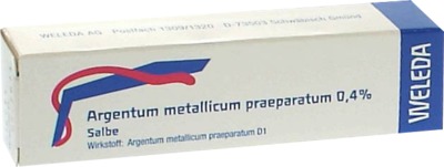 WELEDA ARGENTUM METALLICUM PRAEPARATUM 0,4% Salbe 25 g Salbe