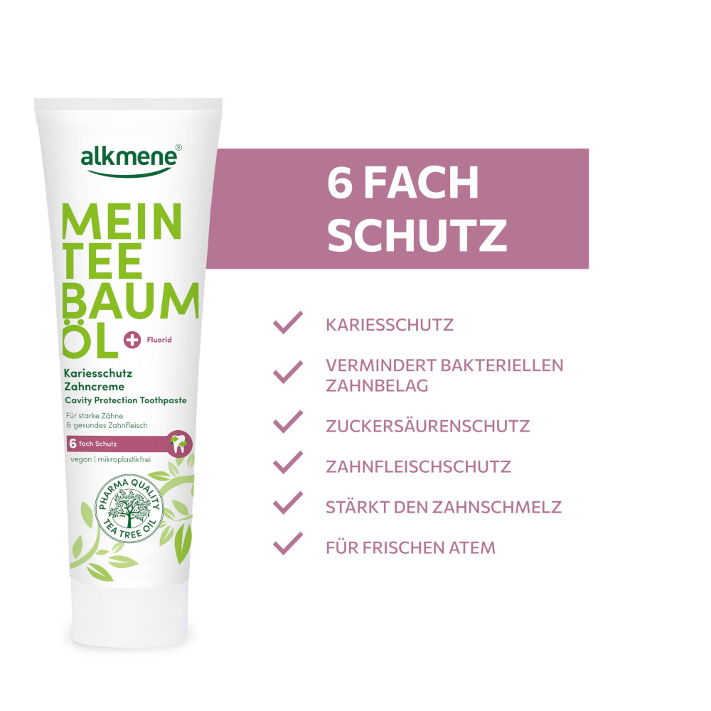alkmene MEIN TEE BAUM ÖL Kariesschutz Zahncreme 100 ml Zahncreme