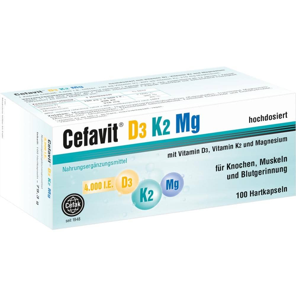 Cefavit D3 K2 Mg 4.000 I.E.  100 St Hartkapseln