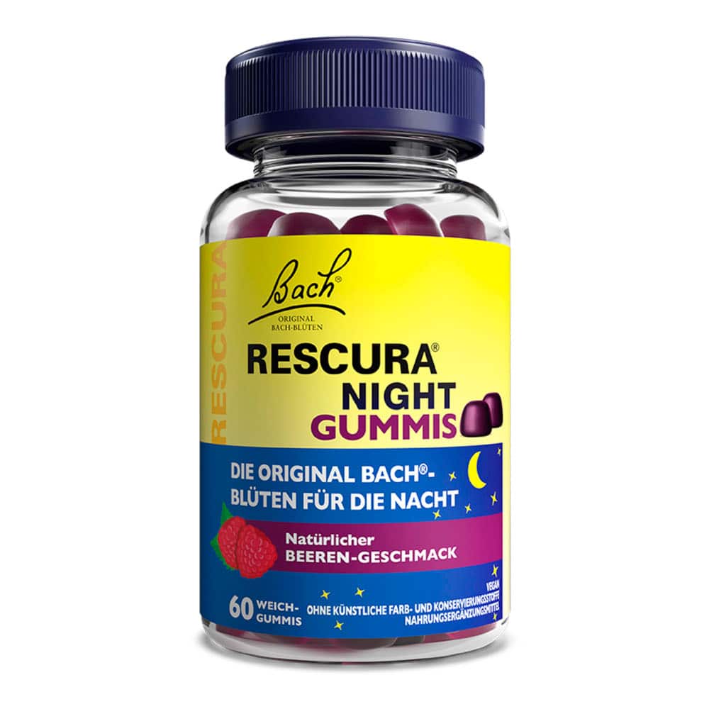Bachblüten RESCURA NIGHT Gummis Beere 60 St Kaudragees