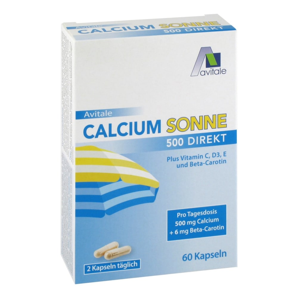 Avitale CALCIUM SONNE 500 DIREKT 60 St Kapseln
