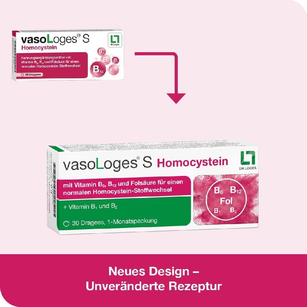 vasoLoges S Homocystein 30 St Dragees