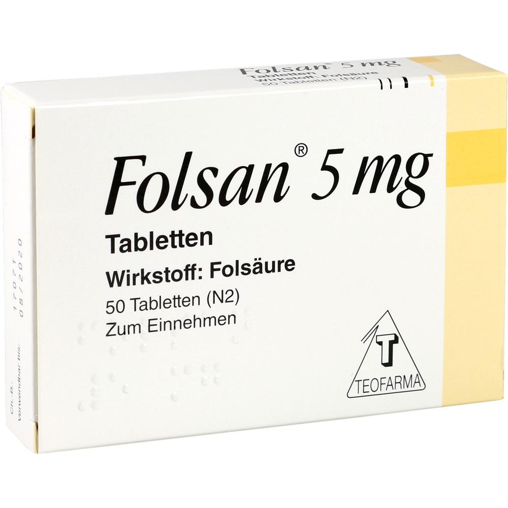 FOLSAN 5 mg  50 St Tabletten