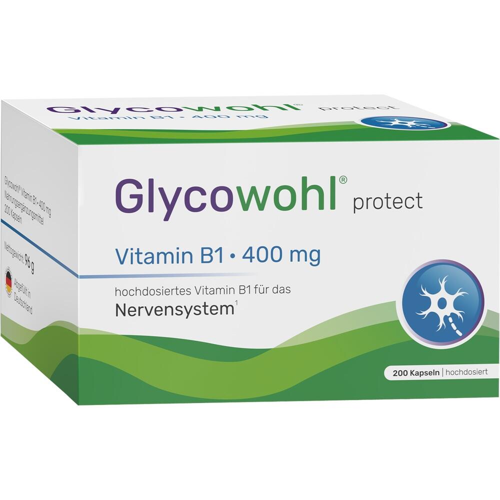 Glycowohl Vitamin B1 Thiamin 400 mg hochdosiert 200 St Kapseln
