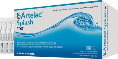 Artelac Splash EDO Augentropfen für trockene Augen 60X0.5 ml Augentropfen