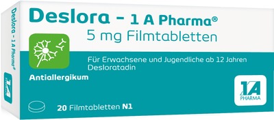 Deslora - 1A Pharma 5mg  20 St Filmtabletten