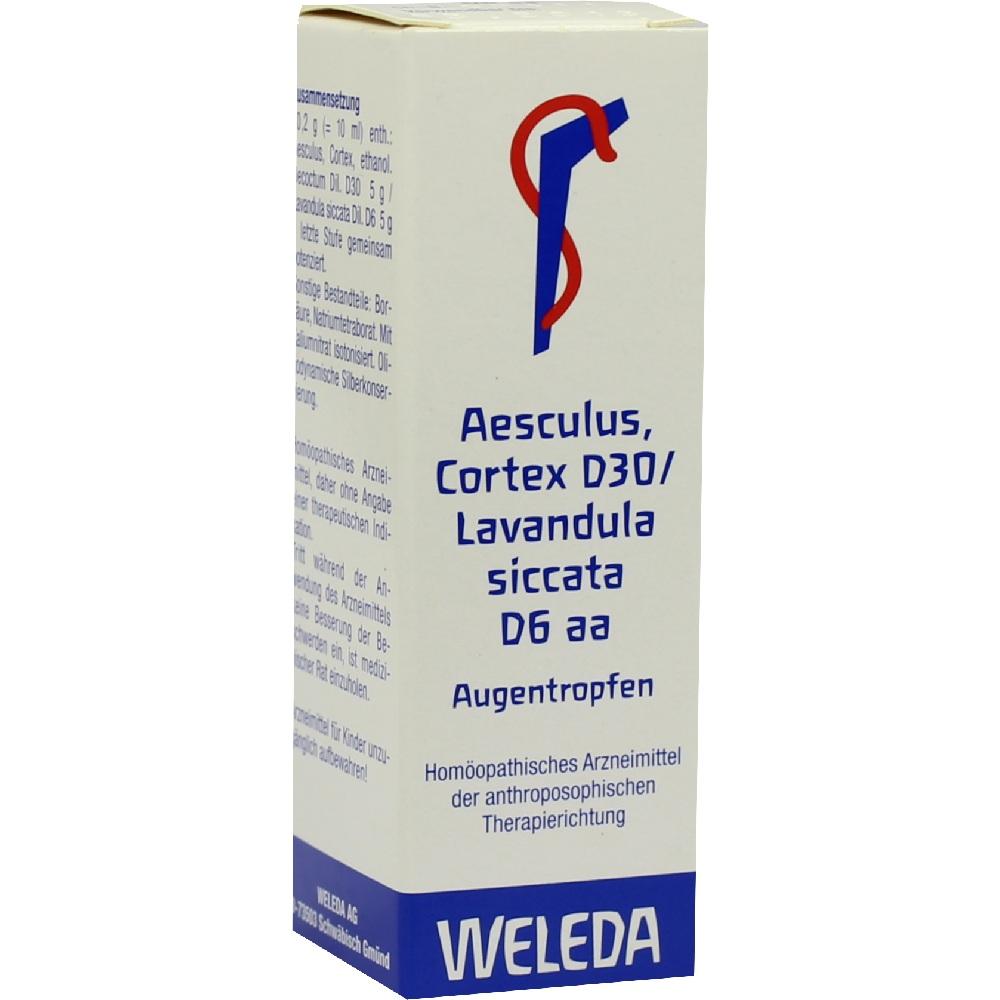 WELEDA AESCULUS CORTEX D 30/Lavandula D 6 aa Augentropfen 10 ml Augentropfen