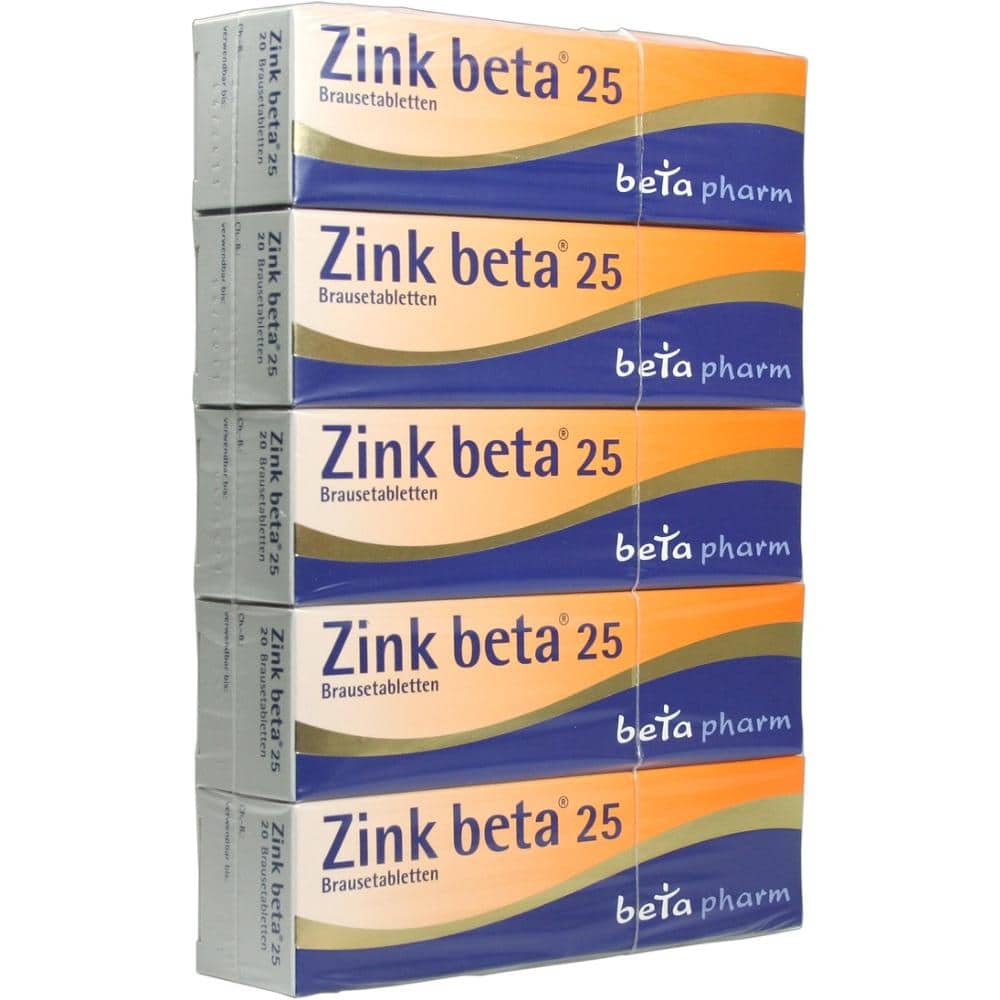Zink beta 25 100 St Brausetabletten