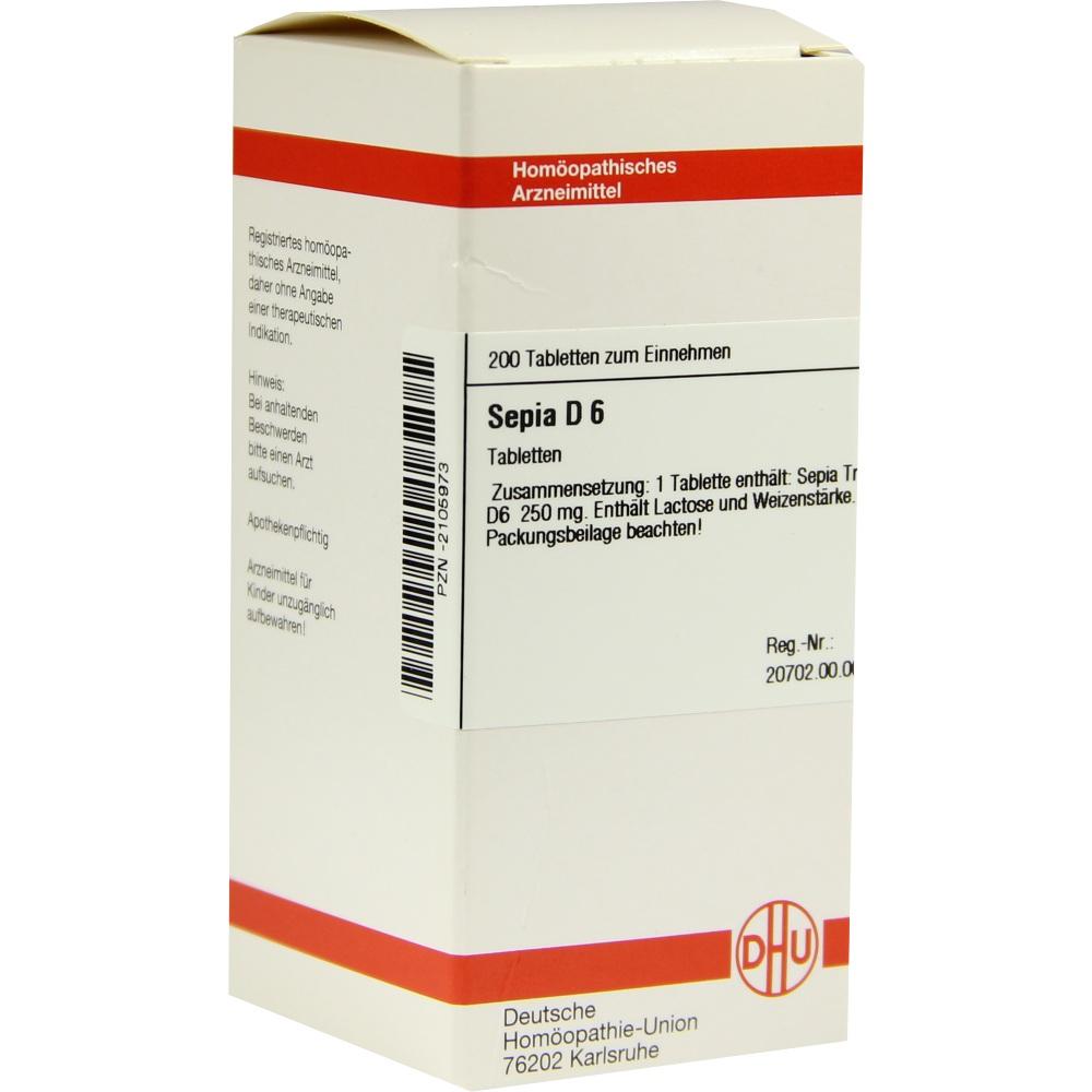 SEPIA D 6  200 St Tabletten