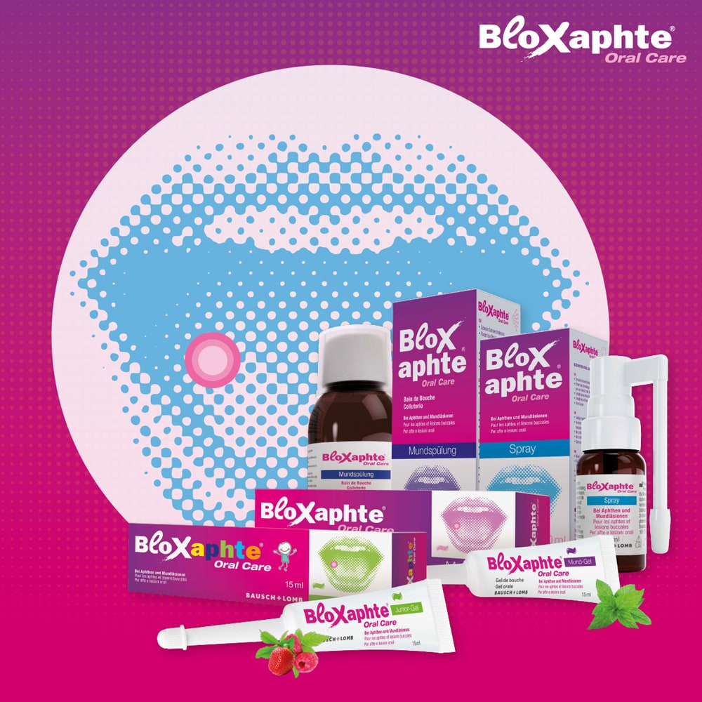 Bloxaphte Oral Care Mundspray bei Aphthen und Verletzungen im Mund 20 ml Spray