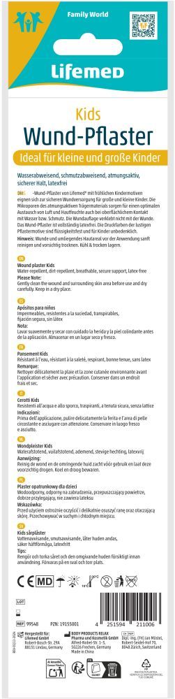 LIFEMED Kids Wund-Pflaster Farmtiere 2X25 cm Pflaster